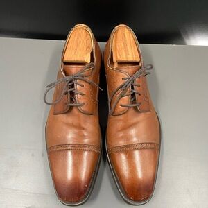 MAGNANNI Antiqued Brown Perf Tip Brogue Cap Toe Oxford Shoes‎ 10 M